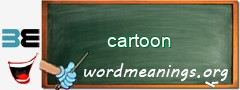 WordMeaning blackboard for cartoon